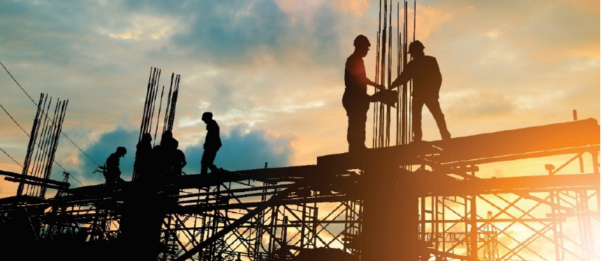 construction workers on site