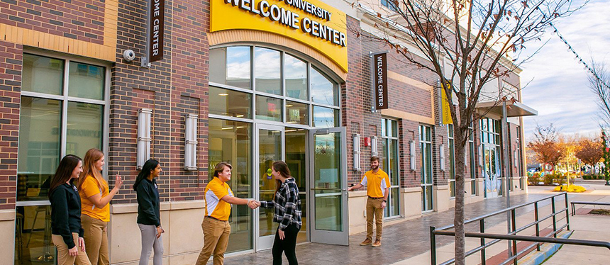 Rowan University Welcome Center building