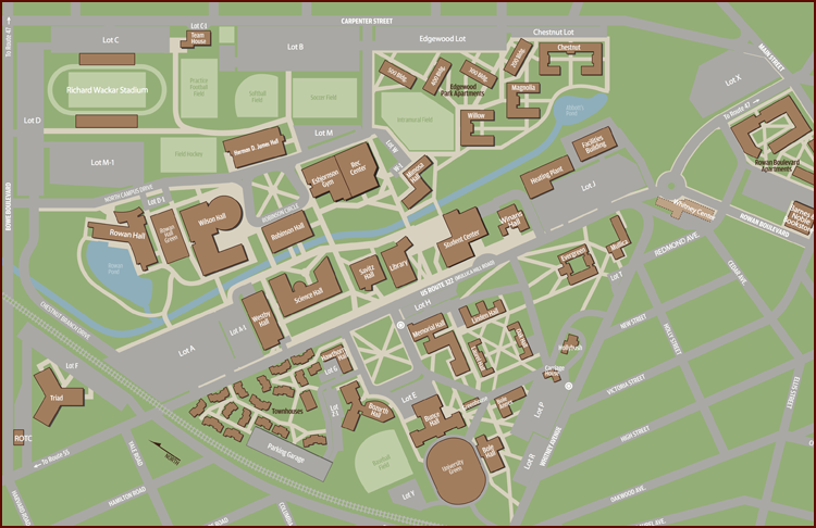 Rowan University Glassboro Nj Campus Map - Grayce Gerhardine