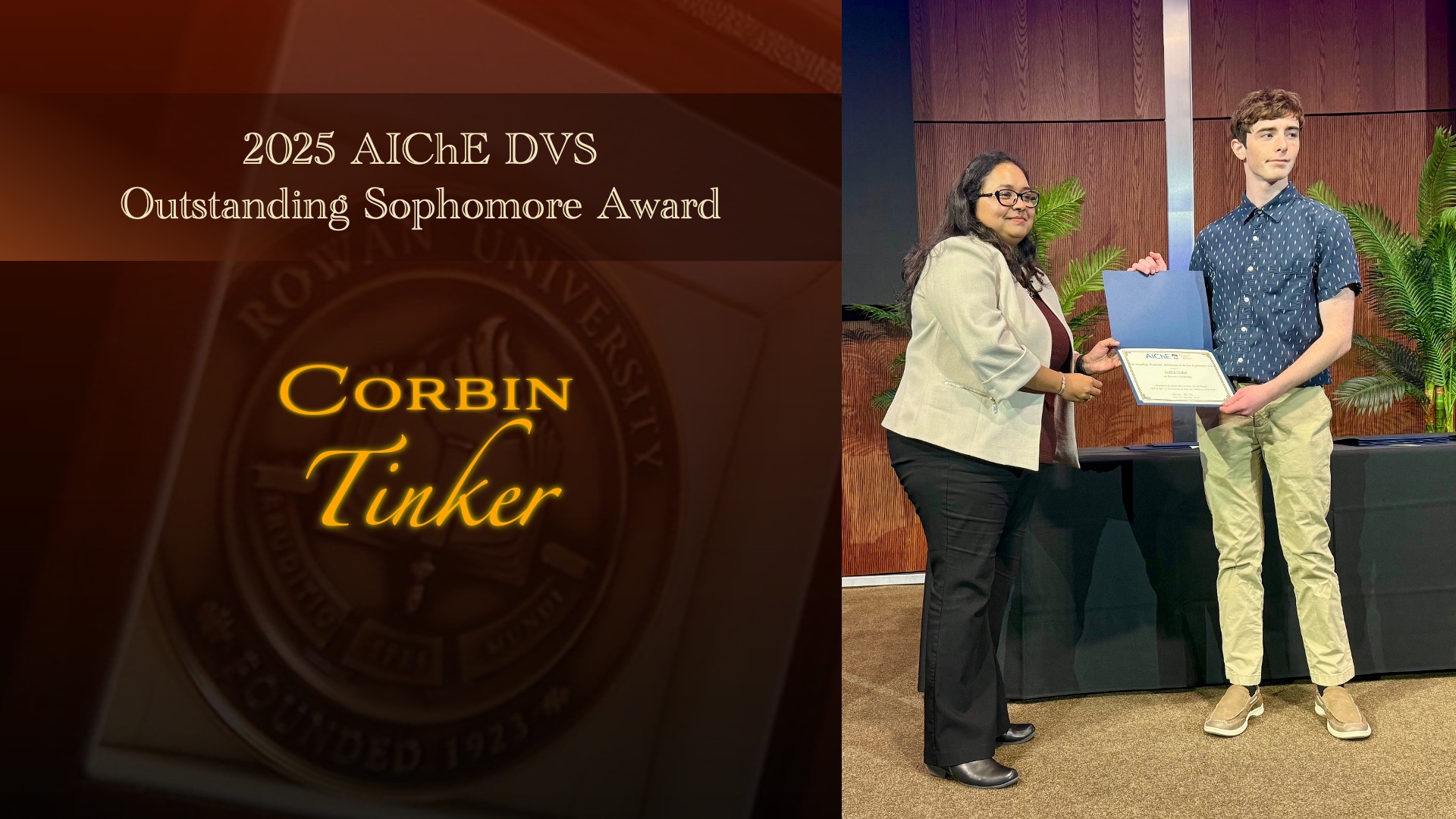 aiche dvs sophomore award