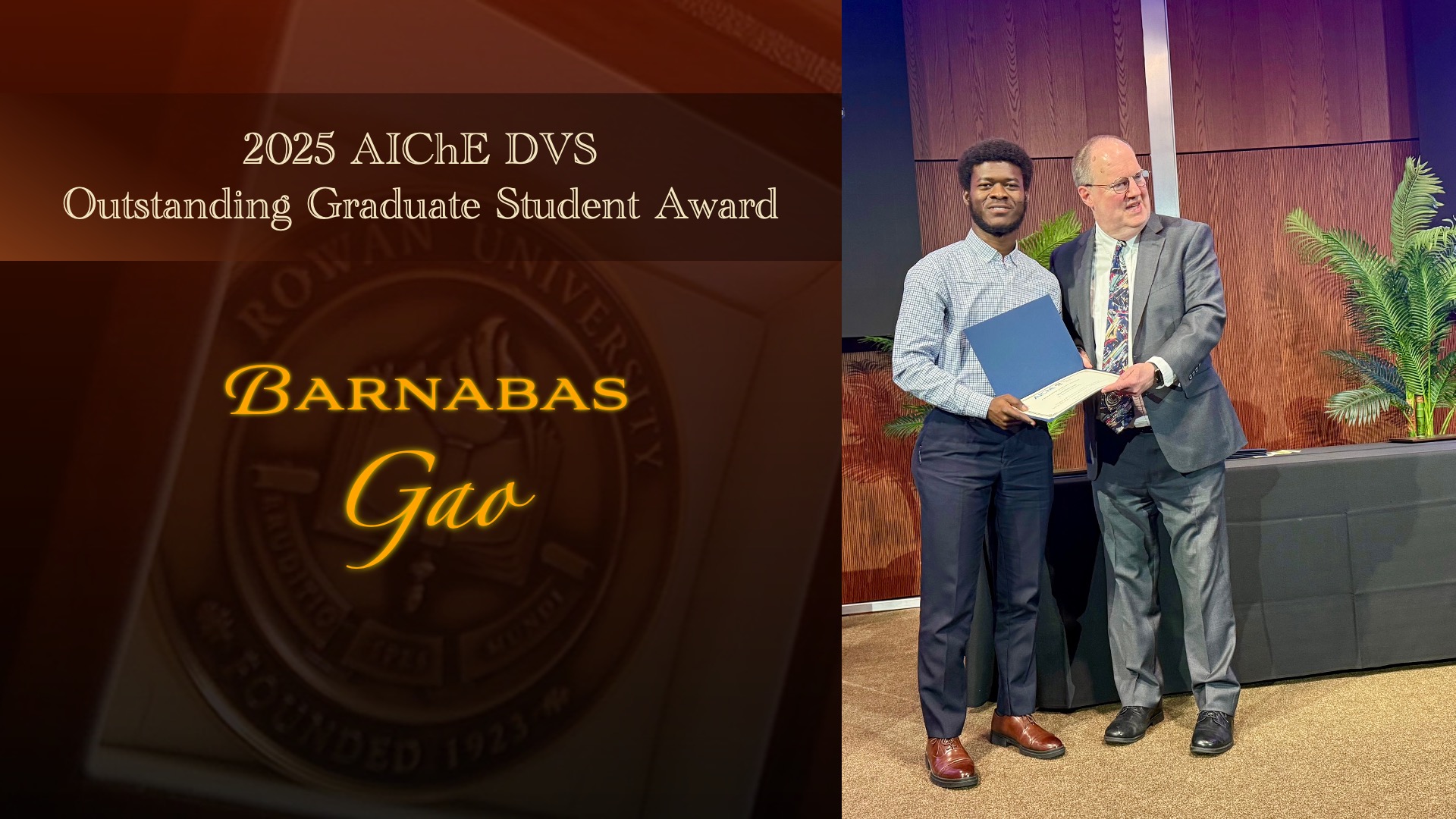aiche dvs graduate award