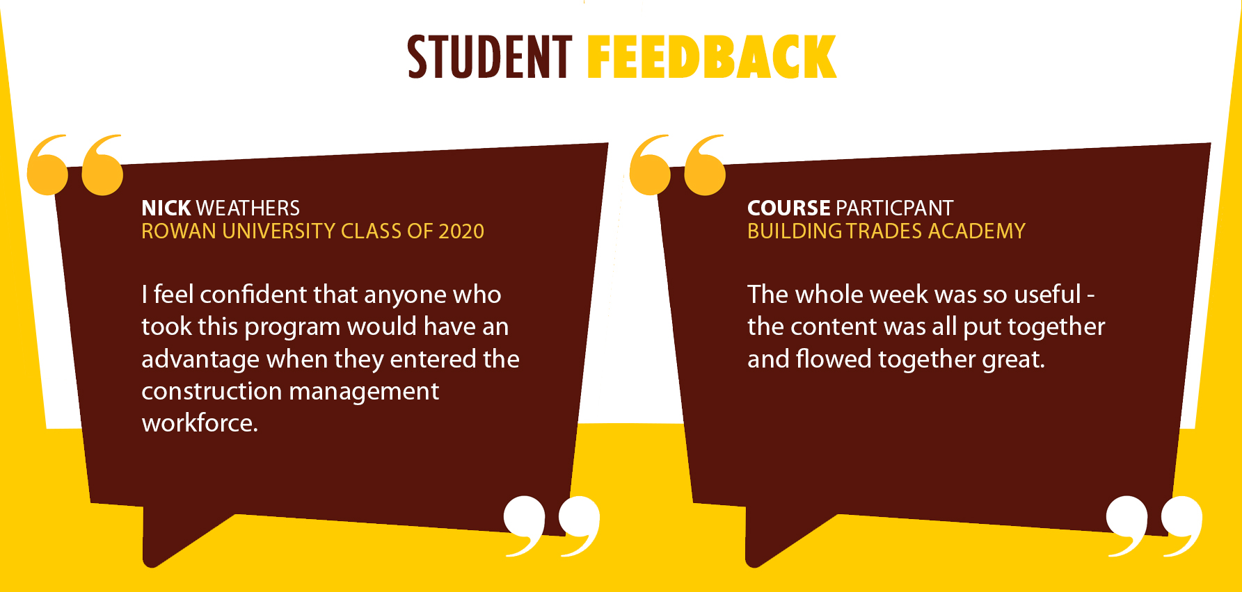 2 student feedback quotes