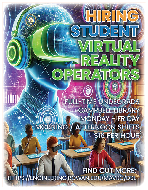 Hiring Students as Virtual Reality Pod Operators!