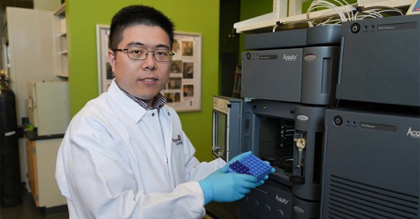 Zhiming Zhang is studying the efficacy of a process for removing PFAS from stormwater runoff