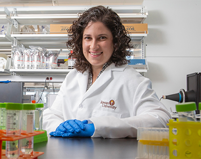 Biomedical engineer Rachel Riley develops nanoparticle drug delivery systems to improve treatments for pregnancy complications such as preeclampsia, as well as gynecological and pediatric cancers.